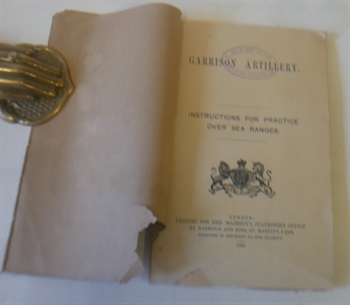 Garrison Artillery Instruction For Practice Over Sea Ranges