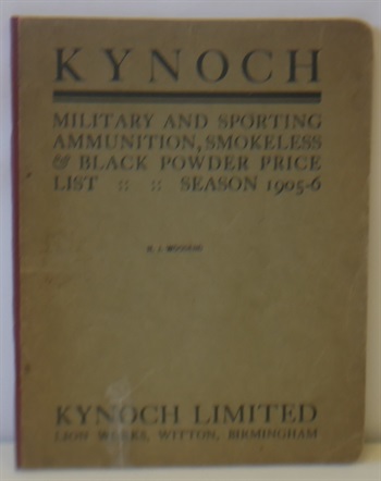 Price List Of Military And Sporting Cartridges And Gunpowders 1905