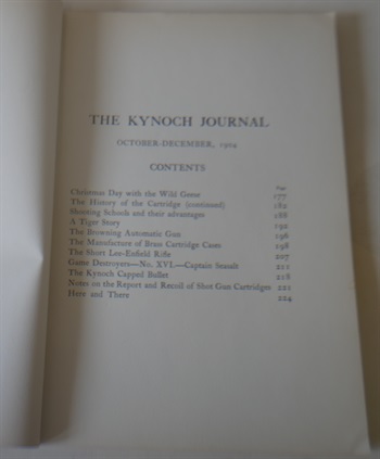 The Kynoch Journal Concerning Guns And Ammunition
