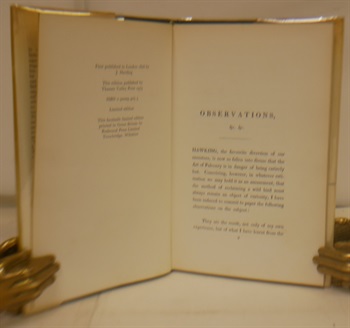 Observations Upon Hawking Describing The Mode of Breaking and Managing Several Kinds Of Hawks Used In Falconry