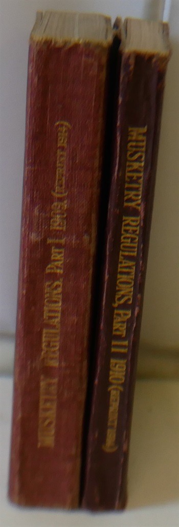 Musketry Tegulations Part 1 and Part 2 Rifle Ranges And Musketry Appliances, two volumes