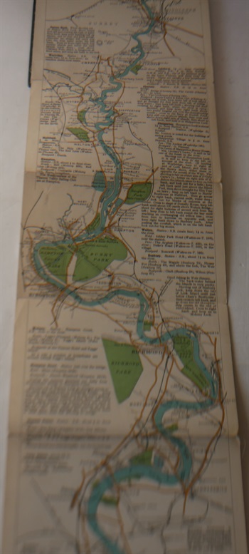 The Oarsman's and Angler's Map of the River Thames, From The Source to London Bridge. Scale One Inch to a Mile. With Notes on Punting.